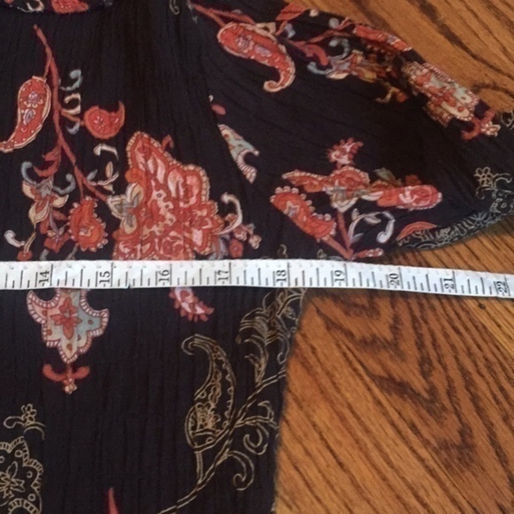 Field Gear Brown and Orange Fitted Long Bell Sleeve Women’s Blouse - M - Picture 8 of 15